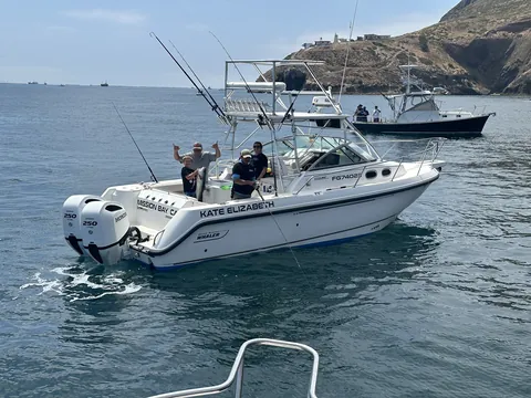The Kate Elizabeth under way along the Coronado Islands.